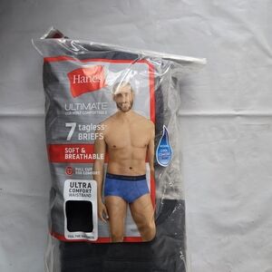 Hanes Ultimate 7pk Tagless Briefs New In Open Package Mens Size S